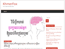 Tablet Screenshot of khmerfox.com